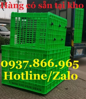Sọt nhựa kéo hàng trong xưởng may mặc, sọt nhựa hở HS015 có 26 bánh xe, sọt nhựa dài hơn 1 mét