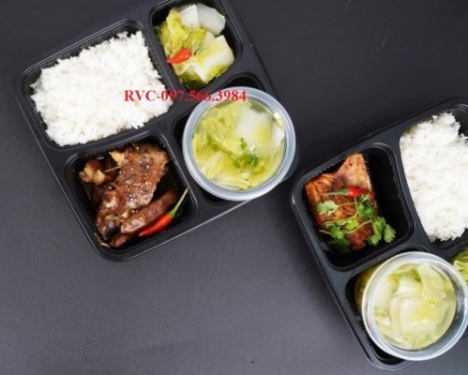 TP.HCM Nơi Cung Cấp Hộp Nhựa Đựng Cơm Văn Phòng 4 Ngăn