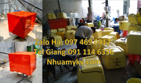 Thùng hàng giữ nhiệt, Thùng giao Cà phê, thùng giao Thực phẩm, Thùng giao hàng 62x52x62 cm, Th
