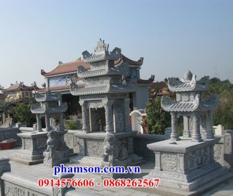 50 Mộ hai mái đẹp - lăng mộ bằng đá nguyên khối