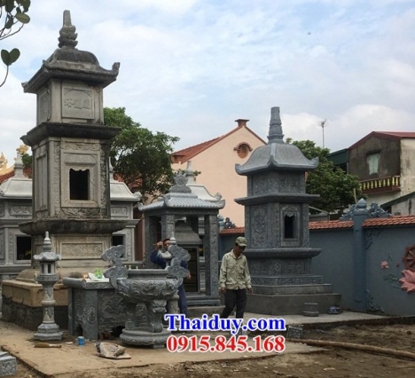 530 mộ tháp đẹp vĩnh long - tháp mộ bằng đá