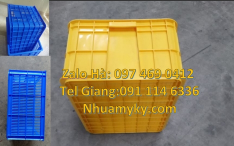 Rổ nhựa đựng trái cây, sóng nhựa hở có nắp đậy sóng nhựa có bánh xe, sọt nhựa có nắp đậy, Thùng nh
