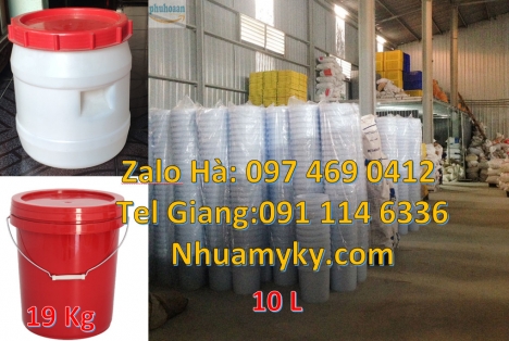 Bán Xô sơn 5l quai sắt, xô nhựa 1 lít xô nhựa 18 lít nắp chiết rót, Vỏ thùng đựng sơn 19 li