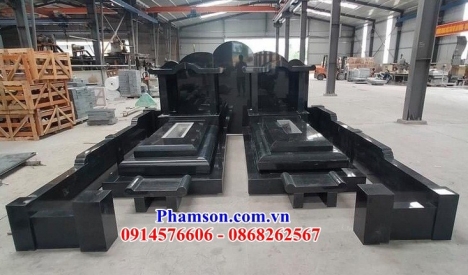 046 lăng mộ đẹp bắc kạn - mộ tam cấp bằng đá nguyên khối