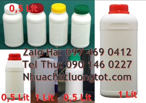 Chai nhựa 1 lít, Chai 500ml hdpe, Sỉ lẻ chai hdpe 1l, Chai giá rẻ, Chai 1l miệng nhỏ, Chai 1 lít trò