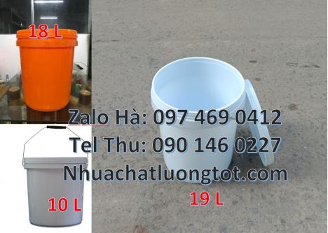 Xô nhựa 22l đựng sơn, vỏ thùng sơn 1l, Thùng nhựa, Thùng nhựa 19l giá rẻ. Vỏ thùng sơn 3,8 lít, Vỏ