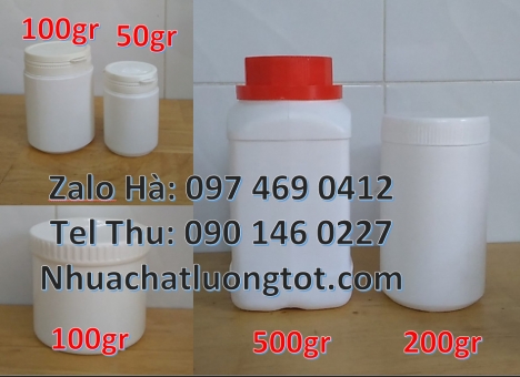 Hũ 1kg vặn, Hũ giá rẻ, Hũ nhựa hdpe 500gr đựng hóa chất hũ 1kg đựng bột mới 100%, Hủ nhựa 200gr 250