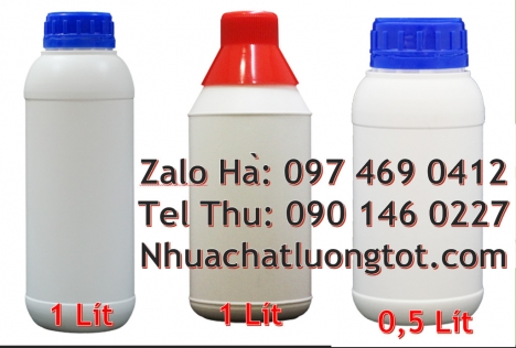 Chai nhựa 1 lít, Chai 500ml hdpe, Sỉ lẻ chai hdpe 1l, Chai giá rẻ, Chai 1l miệng nhỏ, Chai 1 lít trò
