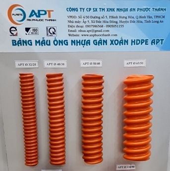 Sản xuất và cung cấp ống nhựa gân xoắn HDPE khu vực miền nam.