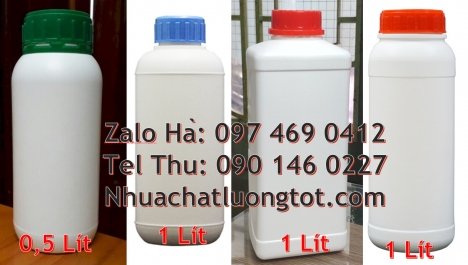 Chai nhựa 1 lít, Chai 500ml hdpe, Sỉ lẻ chai hdpe 1l, Chai giá rẻ, Chai 1l miệng nhỏ, Chai 1 lít trò
