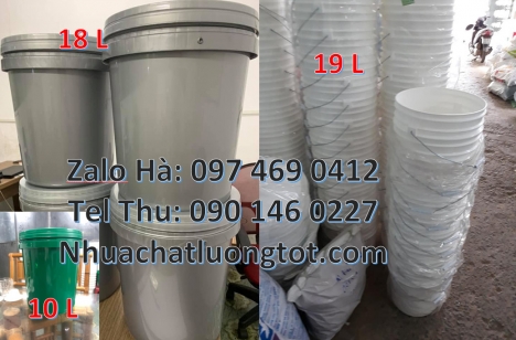Xô nhựa 22l đựng sơn, vỏ thùng sơn 1l, Thùng nhựa, Thùng nhựa 19l giá rẻ. Vỏ thùng sơn 3,8 lít, Vỏ