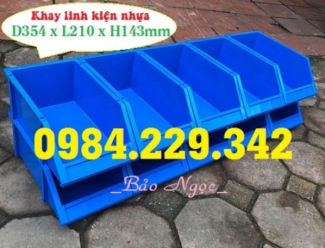 Khay linh kiện A8, khay nhựa vát đầu, khay nhựa chống tầng