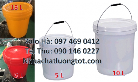 Xô nhựa 22l đựng sơn, vỏ thùng sơn 1l, Thùng nhựa, Thùng nhựa 19l giá rẻ. Vỏ thùng sơn 3,8 lít, Vỏ