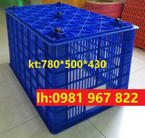 Rổ nhựa 5 bánh xe ,sóng nhựa hở 5 bánh xe