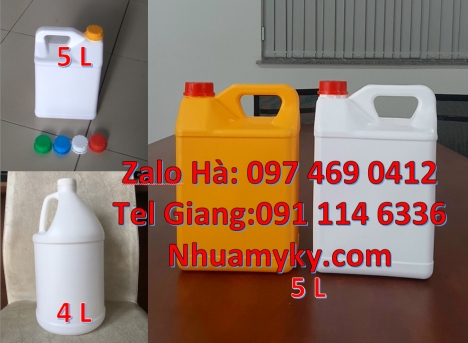 can hdpe, Can 1 lít đựng thuốc sâu, can 1l hdpe vuông, Can 1l chia vạch đựng thuốc diệt rầy, Can 2l