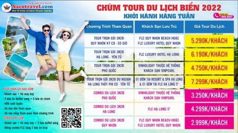 Chùm TOUR Du Lịch Biển 2022