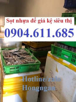 Sọt nhựa để giá kệ, sọt nhựa đựng hàng trong siêu thị, Sọt nhựa đựng hàng tại Hà Nội