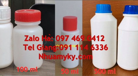 Chai 30ml cao cấp, Chai nhựa tròn, Chai 50ml cao cấp, Cung cấp chai nhựa 250ml 500ml giá sỉ. Chai nh