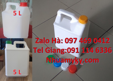 can hdpe, Can 1 lít đựng thuốc sâu, can 1l hdpe vuông, Can 1l chia vạch đựng thuốc diệt rầy, Can 2l
