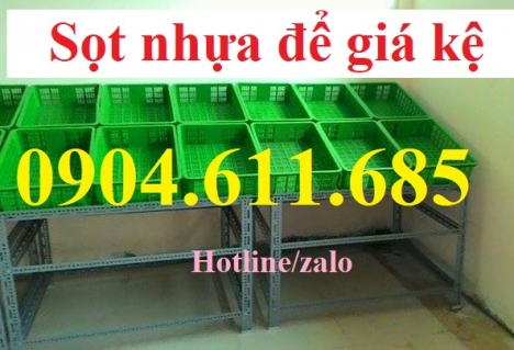 Sọt nhựa để giá kệ, sọt nhựa đựng hàng trong siêu thị, Sọt nhựa đựng hàng tại Hà Nội