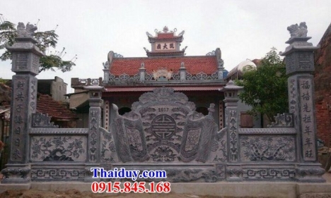 +56 cuốn thư đá đẹp đồng nai - bức bình phong đền chùa bằng đá