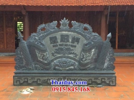 +56 cuốn thư đá đẹp đồng nai - bức bình phong đền chùa bằng đá