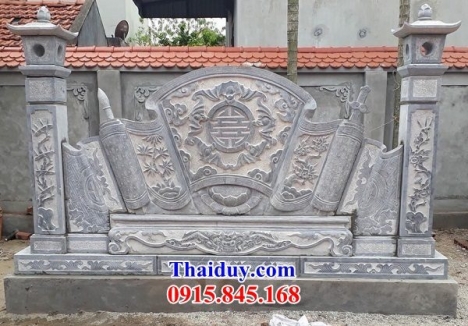 +56 cuốn thư đá đẹp đồng nai - bức bình phong đền chùa bằng đá