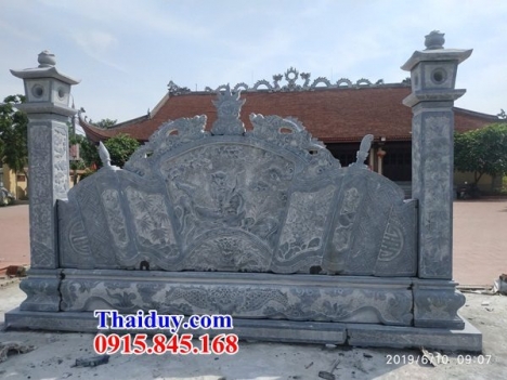 +56 cuốn thư đá đẹp đồng nai - bức bình phong đền chùa bằng đá