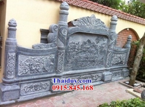+56 cuốn thư đá đẹp đồng nai - bức bình phong đền chùa bằng đá