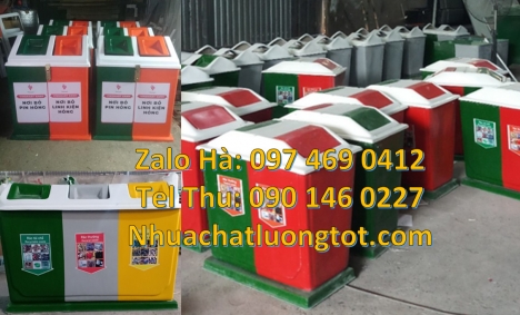 Thùng rác nắp lật bộ 3, thùng rác 2 ngăn 40 lít. Giá bán thùng rác 2 ngăn 40 lít giá sỉ, Thùng rác n