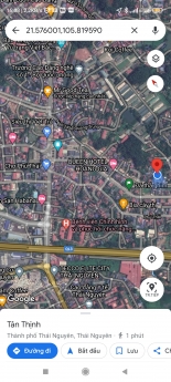 Bán lô đất 126m2 khu Hoàng Gia,p Tân Thịnh,tp Thái Nguyên