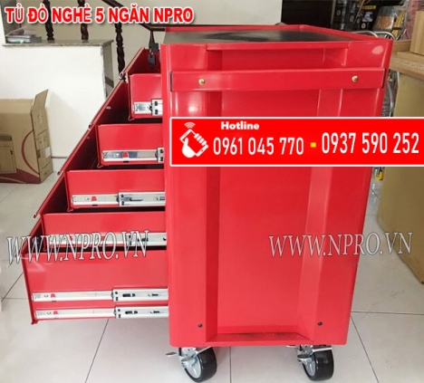 Tủ 5 ngăn kéo, tủ đựng đồ nghề dụng cụ 5 ngăn có khóa