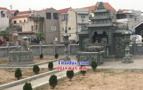089 Mộ đá xanh rêu đẹp - mộ đá không mái quảng ninh