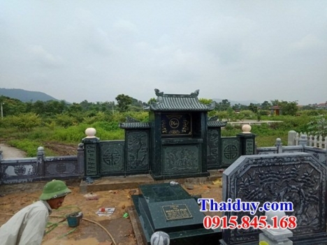 089 Mộ đá xanh rêu đẹp - mộ đá không mái quảng ninh