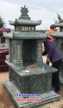 089 Mộ đá xanh rêu đẹp - mộ đá không mái quảng ninh