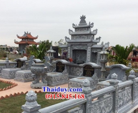 61 lăng thờ đá đẹp cà mau - lăng thờ chung khu nghĩa trang