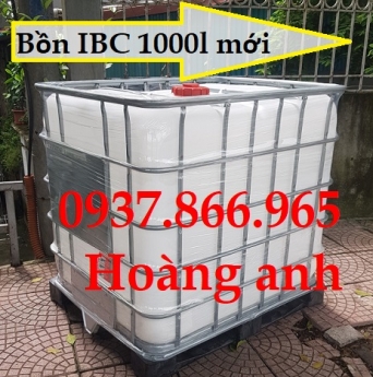 Bán bồn nhựa cũ, tank IBC 1000l nuôi cá, bồn nhựa cũ đựng nước công trình