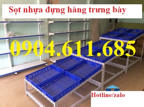 Sọt nhựa để hàng trưng bày, sọt nhựa đựng hoa quả, sọt nhựa tại Hà Nội