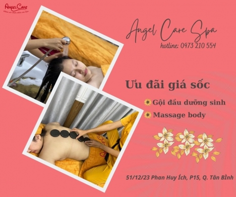 Conbo massage body và gội đầu thư giản 90 phút 169k