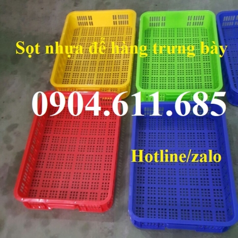 Sọt nhựa để hàng trưng bày, sọt nhựa đựng hoa quả, sọt nhựa tại Hà Nội