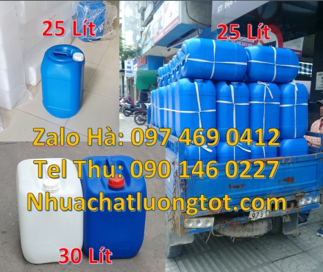can nhựa 25 lít đựng dầu thực vật giá rẻ, can nhựa 18 lít đựng hóa chất, can nhựa 1 lít đựng phẩm mà