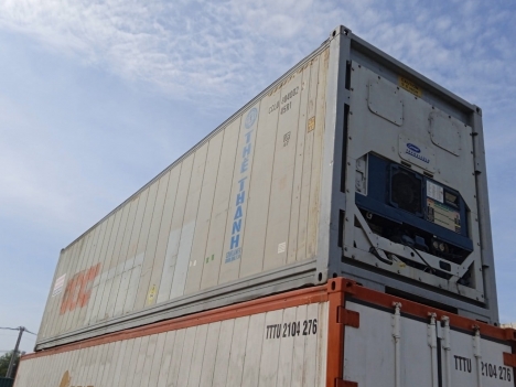 container lạnh 40feet sơn mới