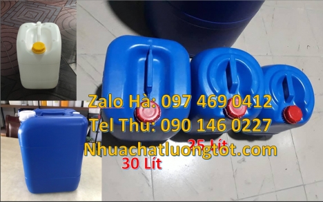 can nhựa 25 lít đựng dầu thực vật giá rẻ, can nhựa 18 lít đựng hóa chất, can nhựa 1 lít đựng phẩm mà