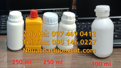 Chai 50ml garenty, Chai 30ml đựng hóa chất, Chai nhựa 500ml đựng mật ong, Chai 100ml màu trong, chai