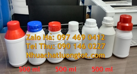 Chai 50ml garenty, Chai 30ml đựng hóa chất, Chai nhựa 500ml đựng mật ong, Chai 100ml màu trong, chai