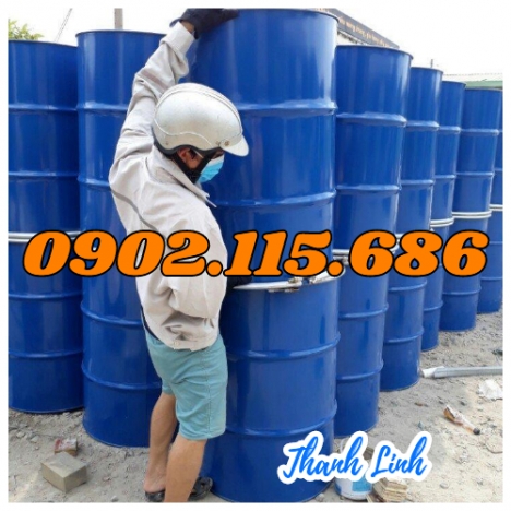 Phuy sắt nắp mở 200l mới, phuy sắt cũ, phuy đựng hóa chất, phuy đựng thực phẩm, thùng phuy sắt nắp m