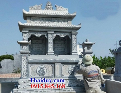 38 Lăng mộ đẹp phú yên - mộ hai mái bằng đá khối