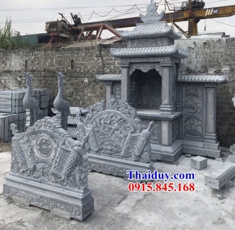 61 lăng thờ đá đẹp cà mau - lăng thờ chung khu nghĩa trang