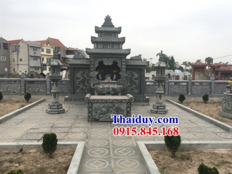 089 Mộ đá xanh rêu đẹp - mộ đá không mái quảng ninh