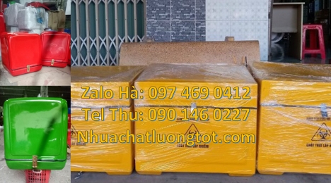 Thùng giao trà sữa, thùng đựng hàng online, Thùng chở hàng giữ nhiệt đa năng, thùng giữ lạnh, túi gi